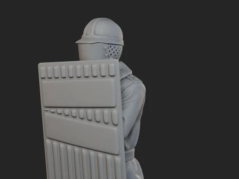 Czech communist riot police CCRP1 003 3D Print Model