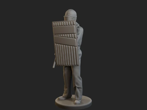 Czech communist riot police CCRP1 004 3D Print Model