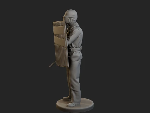 Czech communist riot police CCRP1 004 3D Print Model