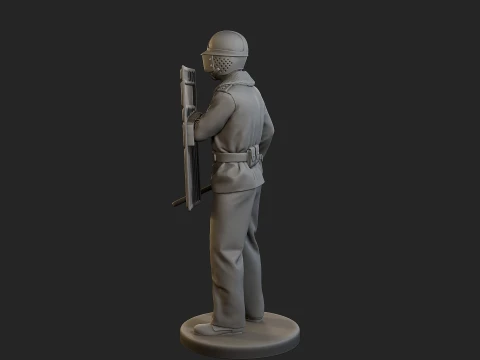 Czech communist riot police CCRP1 004 3D Print Model