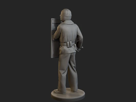 Czech communist riot police CCRP1 004 3D Print Model