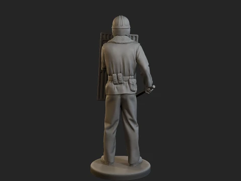 Czech communist riot police CCRP1 004 3D Print Model