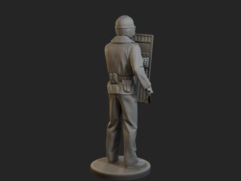 Czech communist riot police CCRP1 004 3D Print Model