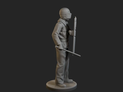 Czech communist riot police CCRP1 004 3D Print Model