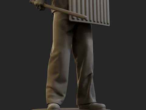 Czech communist riot police CCRP1 004 3D Print Model