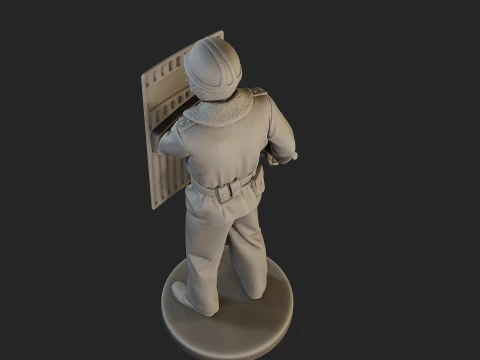 Czech communist riot police CCRP1 004 3D Print Model