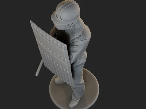 Czech communist riot police CCRP1 004 3D Print Model