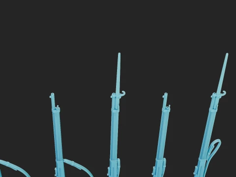 Free French Lebel 1886 WW1 Rifle 3D Print Model