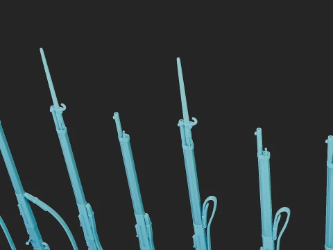 Free French Lebel 1886 WW1 Rifle 3D Print Model
