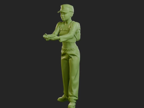 Street Woman 001 3D Print Model