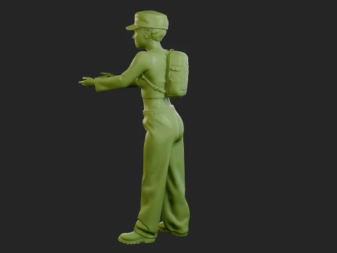 Street Woman 001 3D Print Model