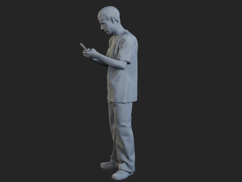 Street Boy 001 3D Print Model