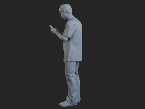 Street Boy 001 3D Print Model