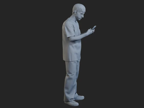 Street Boy 001 3D Print Model