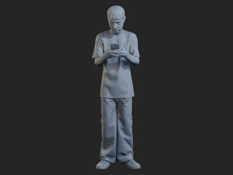Street Boy 001 3D Print Model