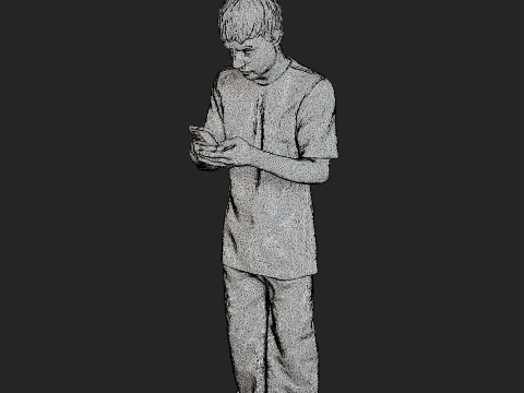 Street Boy 001 3D Print Model