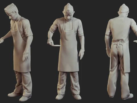Food vendor 005 Model Cetak 3D