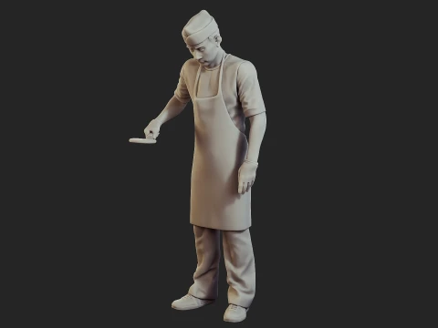 Food vendor 005 3D Print Model