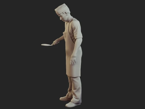 Food vendor 005 3D Print Model