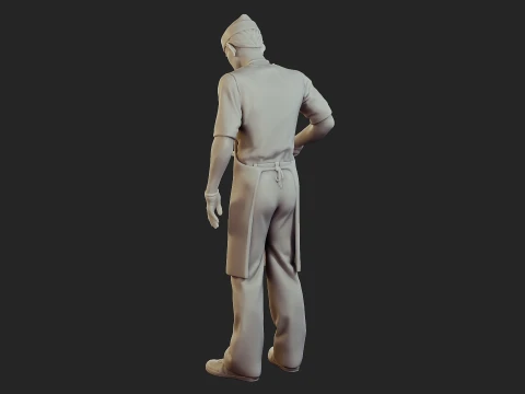 Food vendor 005 3D Print Model