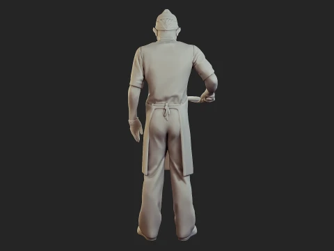Food vendor 005 3D Print Model