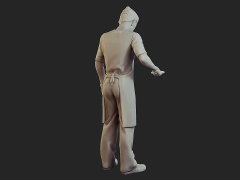 Food vendor 005 3D Print Model