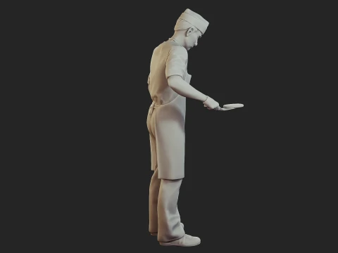 Food vendor 005 3D Print Model