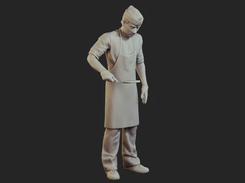 Food vendor 005 3D Print Model