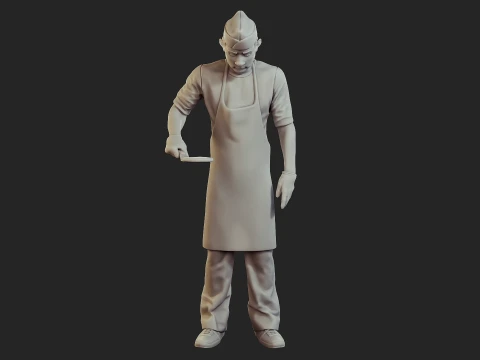 Food vendor 005 3D Print Model