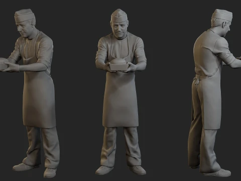 Food vendor 006 Model Cetak 3D