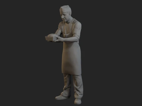 Food vendor 006 3D Print Model