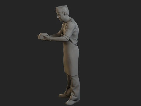 Food vendor 006 3D Print Model