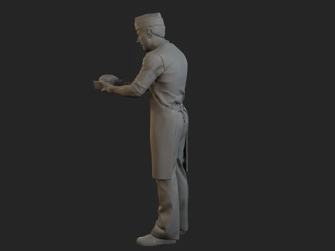 Food vendor 006 3D Print Model