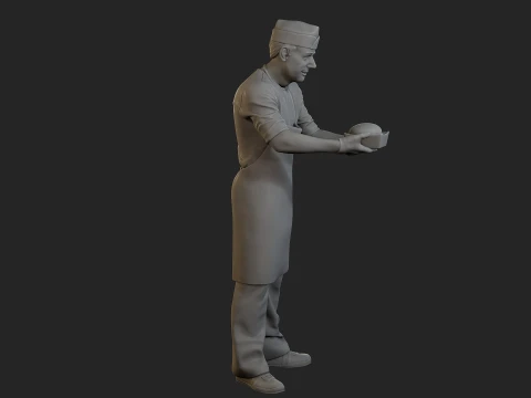 Food vendor 006 3D Print Model