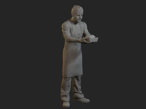 Food vendor 006 3D Print Model