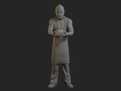Food vendor 006 3D Print Model