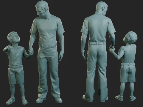 Hamburguer Street Cart Diorama Pack 3D Print Model