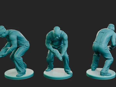 Actual Fisherman AFM1 005 3D printmodel