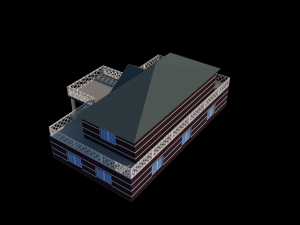 two storey house 3D Model