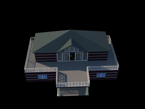 two storey house 3D Model