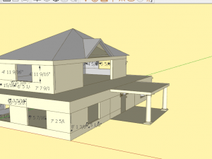 two storey house 3D Model