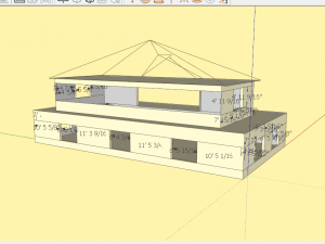 two storey house 3D Model