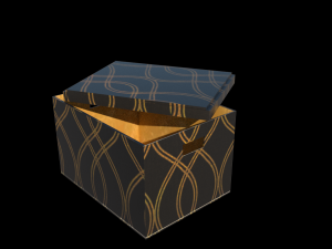 cardboard box Modello 3D