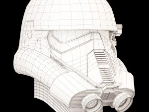 star wars death trooper helmet 3D Model