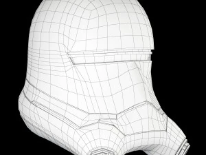 star wars flametrooper helmet 3D Model