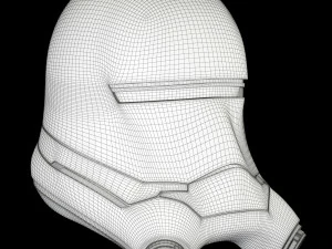 star wars flametrooper helmet 3D Model