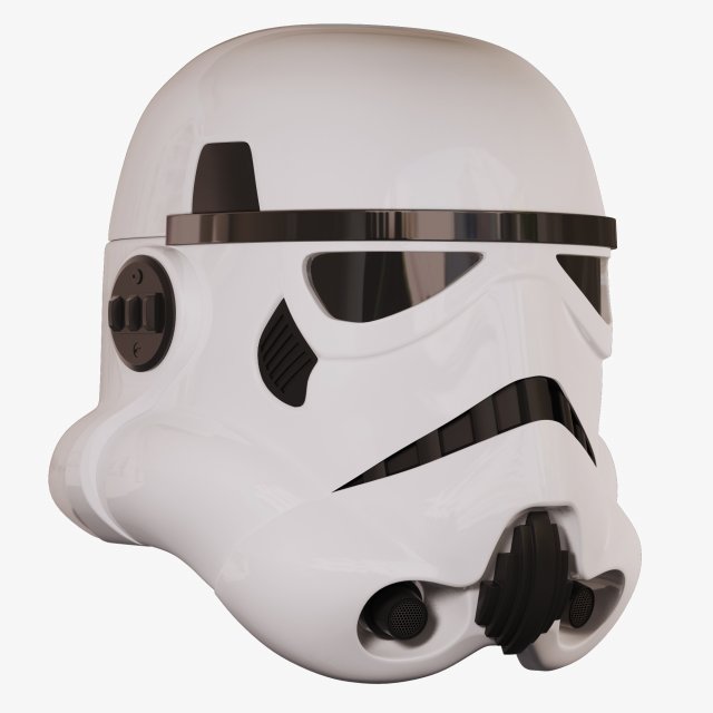 star wars stormtrooper helmet 3D Модель .c4d .max .obj .3ds .fbx .stl .blend 