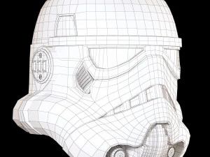 yıldız savaşları fırtına asker kaskı 3D Model