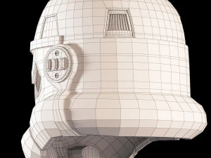 yıldız savaşları fırtına asker kaskı 3D Model