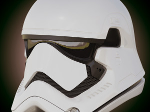 star wars first order stormtrooper helmet 3D 모델